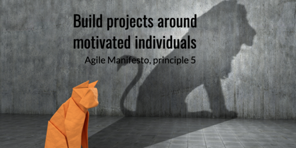 Individus motivés, Manifeste Agile, principe 5,motivated individuals, Agile Manifesto, principle 5